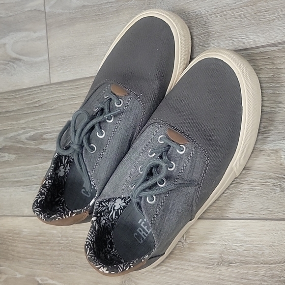Crevo Tiller Gray and Tan Two Tone Canvas Casual Shoes 8 1/2 - Picture 1 of 6
